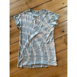 Z Supply Women's Tie Dye Blue/white T-shirt Dress. Size XS